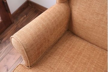 ヴィンテージ家具　イギリスビンテージ　シンプルで上品なウィングバックラブソファ(ウイングバック)