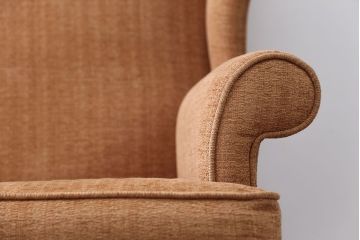 ヴィンテージ家具　イギリスビンテージ　シンプルで上品なウィングバックラブソファ(ウイングバック)