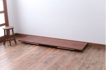 アンティーク家具　アンティーク　ペイント鉄脚の2wayセンターテーブル(座卓・作業台)(1)