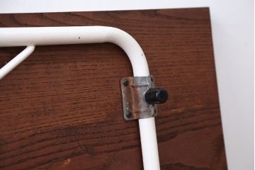 アンティーク家具　アンティーク　ペイント鉄脚の2wayセンターテーブル(座卓・作業台)(1)
