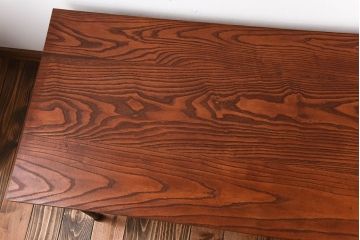 アンティーク家具　アンティーク　シックなペイント鉄脚の2wayセンターテーブル(座卓・作業台)(1)