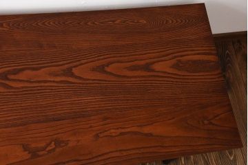 アンティーク家具　アンティーク　シックなペイント鉄脚の2wayセンターテーブル(座卓・作業台)(1)