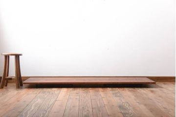 アンティーク家具　アンティーク　シックなペイント鉄脚の2wayセンターテーブル(座卓・作業台)(1)