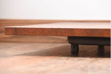 アンティーク家具　アンティーク　シックなペイント鉄脚の2wayセンターテーブル(座卓・作業台)(1)