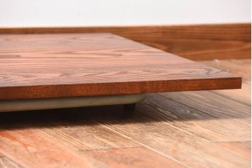 アンティーク家具　アンティーク　くすんだ色味がおしゃれなペイント鉄脚の2wayセンターテーブル(座卓・作業台)(1)