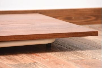 アンティーク家具　アンティーク　ペイント鉄脚の2wayセンターテーブル(座卓・作業台)(2)