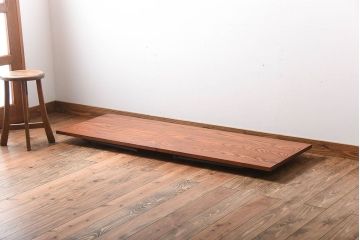 アンティーク家具　アンティーク　落ち着いた色味がシックなペイント鉄脚の2wayセンターテーブル(座卓・作業台)