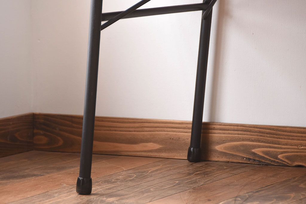 アンティーク家具　アンティーク　シックなペイント鉄脚の2wayセンターテーブル(2)(座卓・作業台)