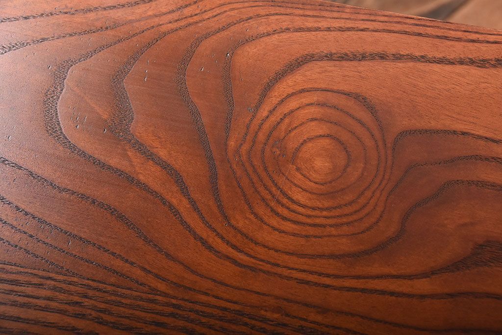 アンティーク家具　アンティーク　くすんだ色味がおしゃれなペイント鉄脚の2wayセンターテーブル(座卓・作業台)(2)