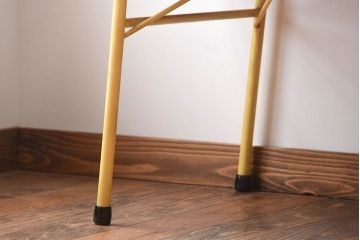 アンティーク家具　アンティーク　くすんだ色味がおしゃれなペイント鉄脚の2wayセンターテーブル(座卓・作業台)(2)