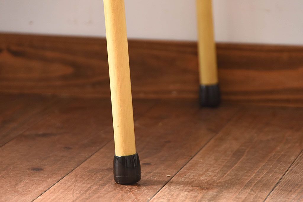 アンティーク家具　アンティーク　くすんだ色味がおしゃれなペイント鉄脚の2wayセンターテーブル(座卓・作業台)(2)