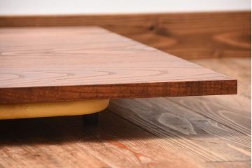 アンティーク家具　アンティーク　くすんだ色味がおしゃれなペイント鉄脚の2wayセンターテーブル(座卓・作業台)(2)