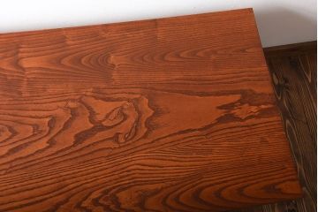 アンティーク家具　アンティーク　シックなペイント鉄脚の2wayセンターテーブル(座卓・作業台)(3)