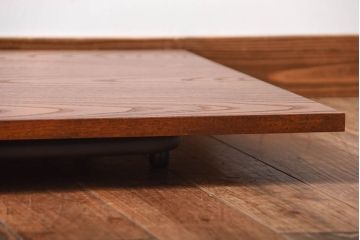 アンティーク家具　アンティーク　シックなペイント鉄脚の2wayセンターテーブル(座卓・作業台)(3)