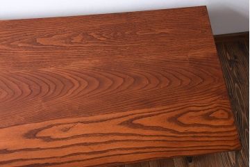 アンティーク家具　アンティーク　個性的な鉄脚がモダンなセンターテーブル(座卓・作業台)