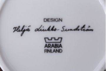 アンティーク雑貨　廃盤　アラビア(ARABIA)　Helja(ヘルヤ)コレクション　dancing(ダンシング)　うさぎのマグカップ