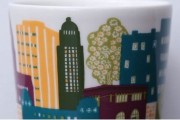 アラビア(ARABIA)　2012　HomeTown(ホームタウン)シリーズ・ダウンタウン(DownTown)マグカップ