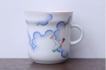 アンティーク雑貨　Richard Ginori(リチャードジノリ)　Gio Ponti(ジオ・ポンティ)　マグカップ　飛行機