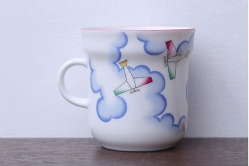 アンティーク雑貨　Richard Ginori(リチャードジノリ)　Gio Ponti(ジオ・ポンティ)　マグカップ　飛行機