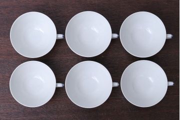 アンティーク雑貨　ロイヤルコペンハーゲン　ブルーフラワーブレイデッド・カップ&ソーサー6客セット