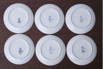 アンティーク雑貨　ロイヤルコペンハーゲン　ブルーフラワーブレイデッド・カップ&ソーサー6客セット