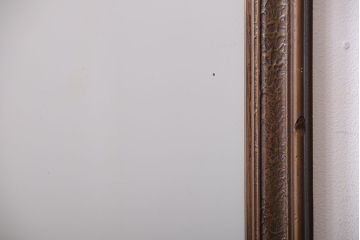アンティーク雑貨　イギリスアンティーク　カットグラスがおしゃれなウォールミラー(壁掛け鏡)