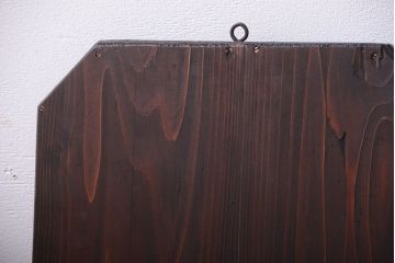 アンティーク雑貨　イギリスアンティーク　カットグラスがおしゃれなウォールミラー(壁掛け鏡)