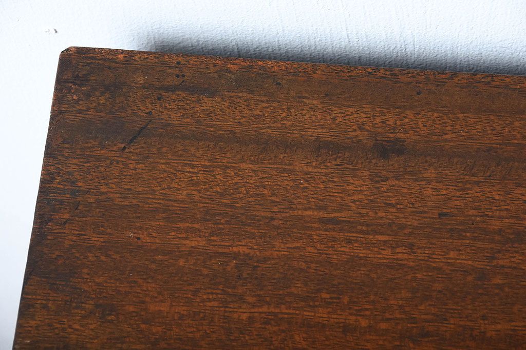 アンティーク家具　アンティーク　ネームプレート付き!古い木の縦型チェスト