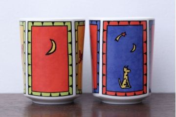 アンティーク雑貨　Rosenthal(ローゼンタール)スタジオライン・ラブストーリーシリーズ　飛行機　カップル　マグカップ2つセット