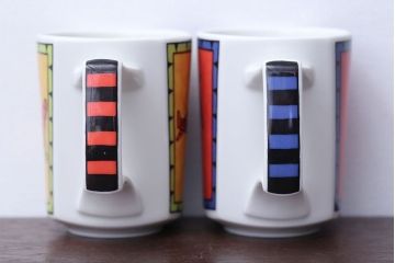 アンティーク雑貨　Rosenthal(ローゼンタール)スタジオライン・ラブストーリーシリーズ　飛行機　カップル　マグカップ2つセット