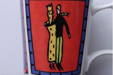 アンティーク雑貨　Rosenthal(ローゼンタール)スタジオライン・ラブストーリーシリーズ　飛行機　カップル　マグカップ2つセット