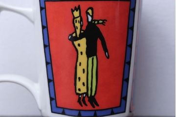 アンティーク雑貨　Rosenthal(ローゼンタール)スタジオライン・ラブストーリーシリーズ　飛行機　カップル　マグカップ2つセット