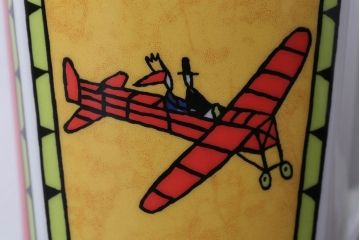 アンティーク雑貨　Rosenthal(ローゼンタール)スタジオライン・ラブストーリーシリーズ　飛行機　カップル　マグカップ2つセット