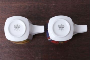 アンティーク雑貨　Rosenthal(ローゼンタール)スタジオライン・ラブストーリーシリーズ　飛行機　カップル　マグカップ2つセット