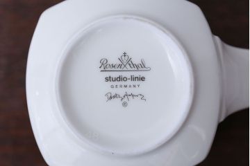 アンティーク雑貨　Rosenthal(ローゼンタール)スタジオライン・ラブストーリーシリーズ　飛行機　カップル　マグカップ2つセット