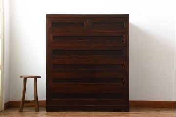 中古　松本民芸家具　D-34型　高山式整理タンス(定価318000円)