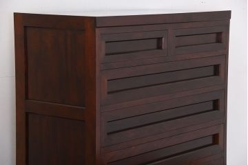 中古　松本民芸家具　D-34型　高山式整理タンス(定価318000円)