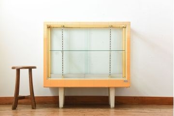 レトロ家具　昭和レトロ　かわいらしい見た目のセキスイファッションケース(ガラスケース)