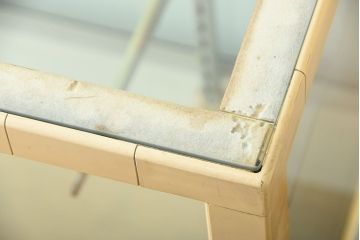 レトロ家具　昭和レトロ　かわいらしい見た目のセキスイファッションケース(ガラスケース)