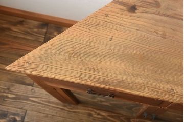 アンティーク家具　和製アンティーク　結霜ガラス入り!古い木製のコーナーキャビネット