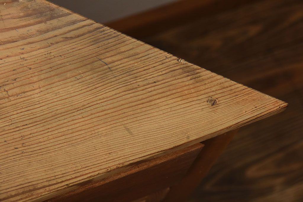 アンティーク家具　和製アンティーク　結霜ガラス入り!古い木製のコーナーキャビネット