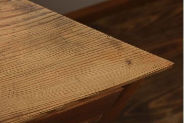 アンティーク家具　和製アンティーク　結霜ガラス入り!古い木製のコーナーキャビネット