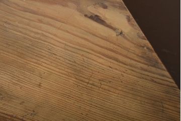 アンティーク家具　和製アンティーク　結霜ガラス入り!古い木製のコーナーキャビネット