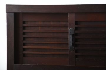 アンティーク家具　古民具・骨董　古い木製のアンティーク美濃帳場箪笥