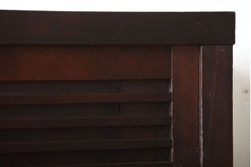 アンティーク家具　古民具・骨董　古い木製のアンティーク美濃帳場箪笥