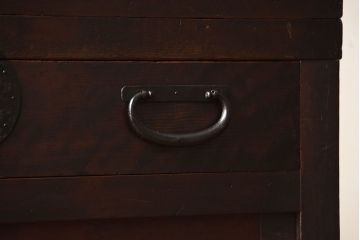 アンティーク家具　古民具・骨董　古い木製のアンティーク美濃帳場箪笥