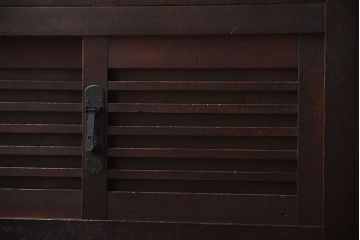 アンティーク家具　古民具・骨董　古い木製のアンティーク美濃帳場箪笥