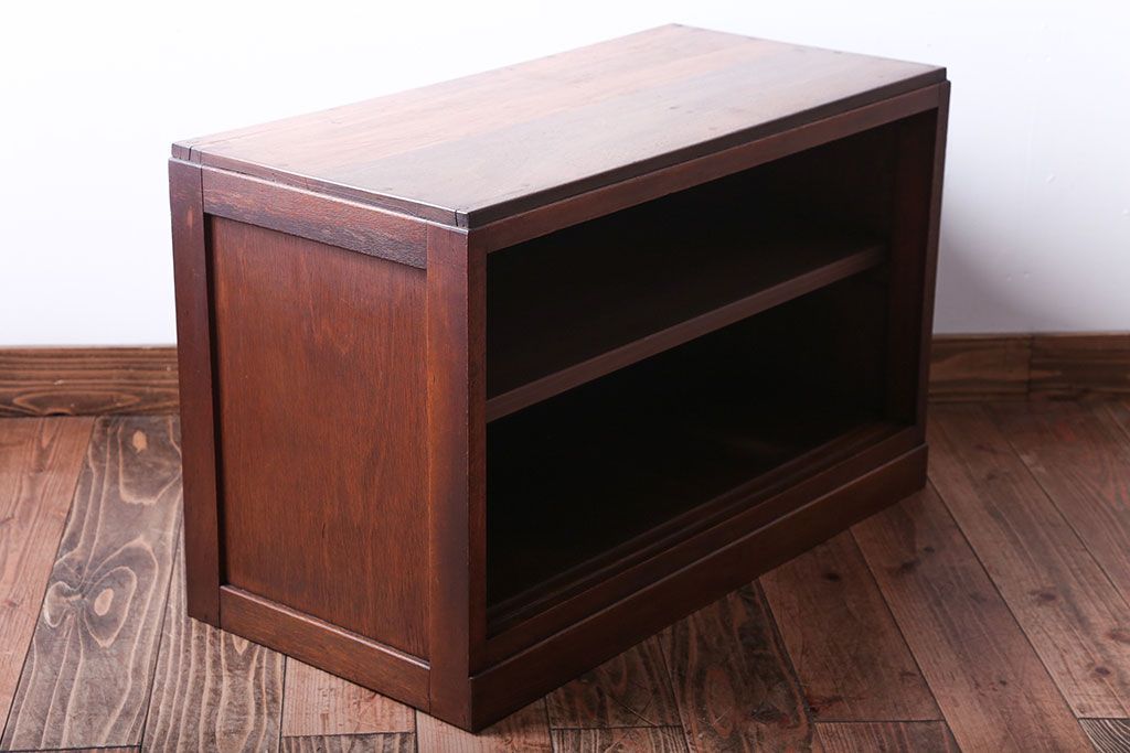 アンティーク家具　和製アンティーク　シンプルな古い木の飾り棚