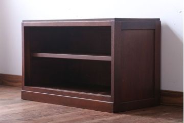 アンティーク家具　和製アンティーク　シンプルな古い木の飾り棚