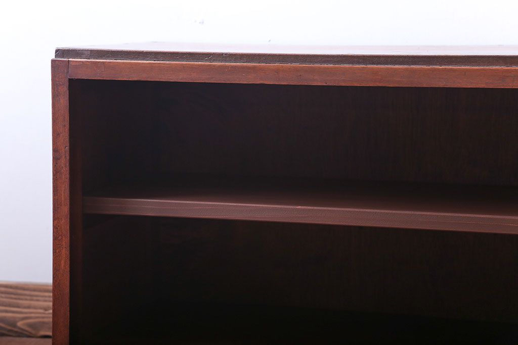 アンティーク家具　和製アンティーク　シンプルな古い木の飾り棚